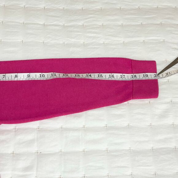 Talbots Knit Cardigan Sweater Women's M | Fuchsia Pink | 3/4 Sleeve Lightweight - Picture 11 of 11